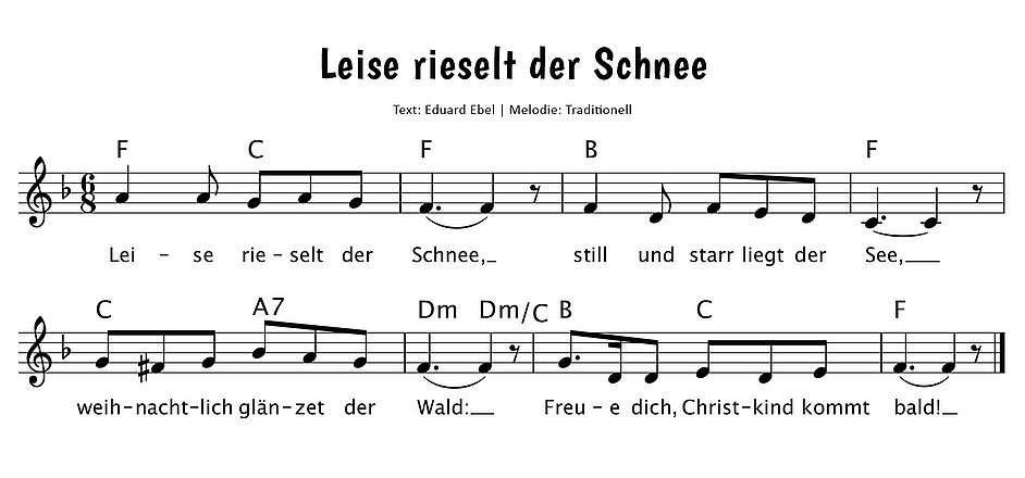 Leise rieselt der Schnee Noten