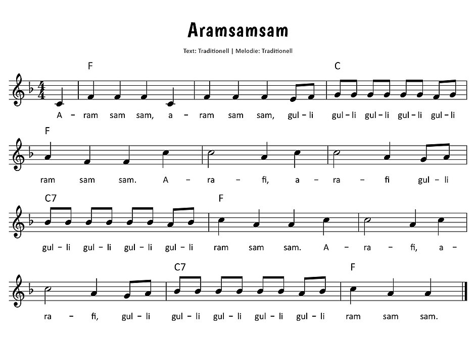 Aramsamsam Noten