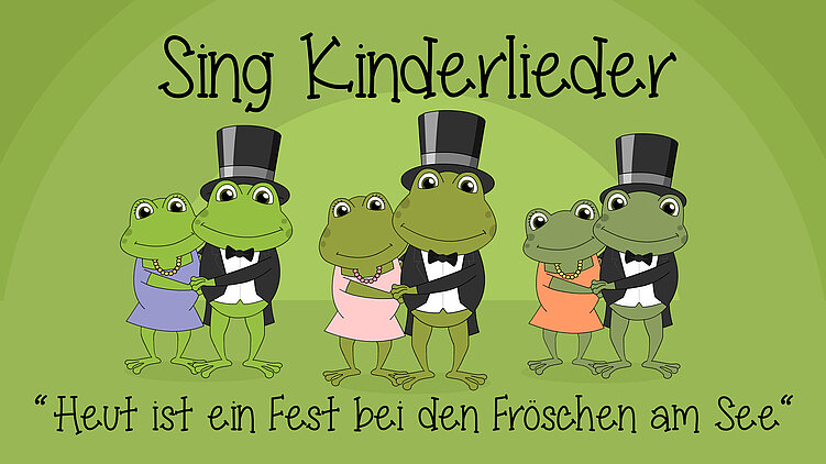 Heut ist ein Fest bei den Fröschen am See